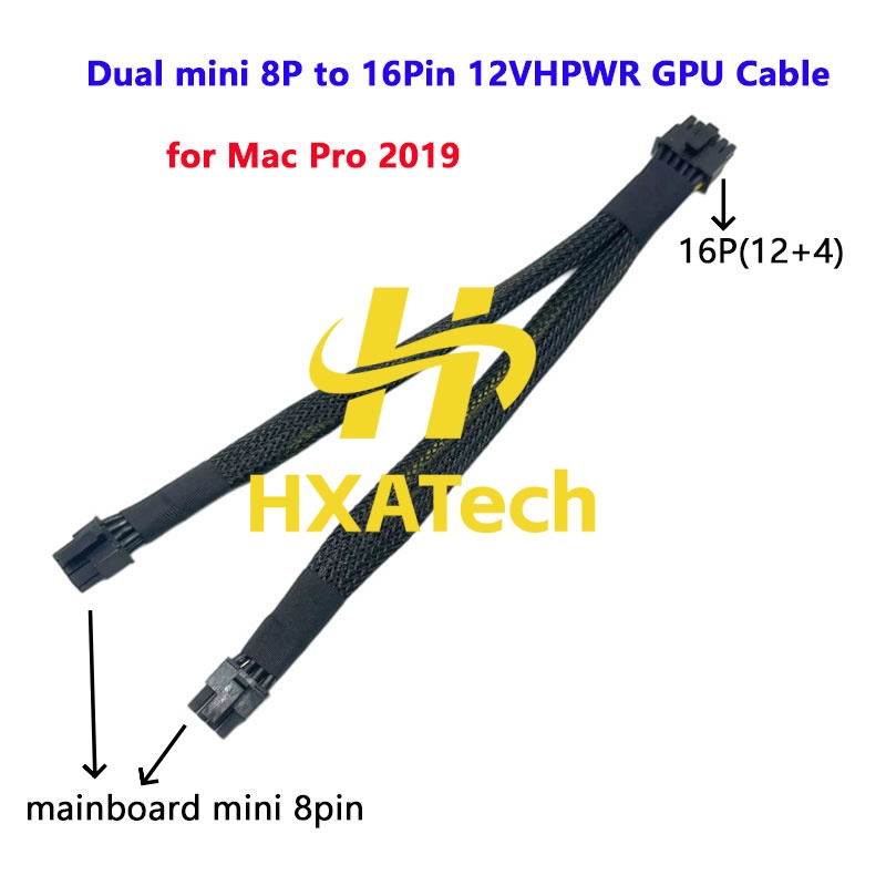 Dual 8Pin To 16Pin 12Vhpwr Cable - HXATech – Für Mac Pro 2019,