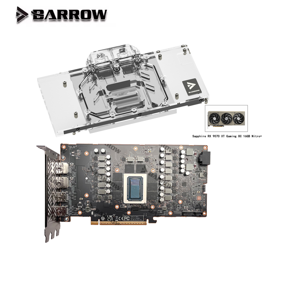 Barrow GPU-Wasserblock für Sap – Rx 9070 Xt Bewertung und Preis