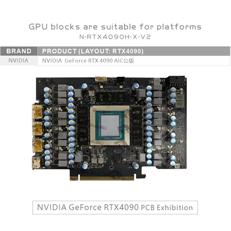 Bykski GPU-Block für NVIDIA RT – Rtx 4090 Water Block Bewertung und Preis